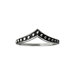 Wholesale Sterling Silver Chevron Ring - JD26141 Wholesale Sterling Silver Chevron Ring - JD26141