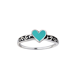 Wholesale Sterling Silver Heart Ring - JD26146 Wholesale Sterling Silver Heart Ring - JD26146