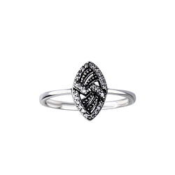 Wholesale Sterling Silver Geometric Ring - JD26152 Wholesale Sterling Silver Geometric Ring - JD26152