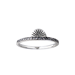 Wholesale Sterling Silver Geometric Ring - JD26154 Wholesale Sterling Silver Geometric Ring - JD26154