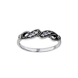 Wholesale Sterling Silver Patterned Ring - JD26160 Wholesale Sterling Silver Patterned Ring - JD26160