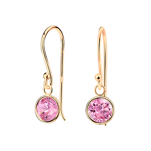 Wholesale 6mm Round Cubic Zirconia Sterling Silver Earrings - JD2394