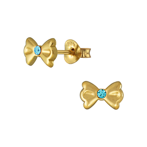 Wholesale Sterling Silver Bow Ear Studs - JD4145