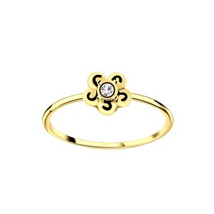 Wholesale Sterling Silver Flower Ring - JD6311