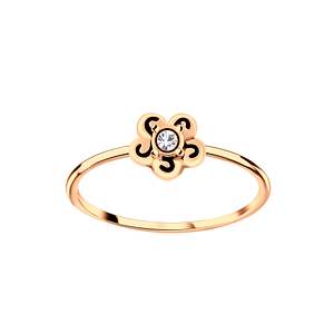 Wholesale Sterling Silver Flower Ring - JD6316