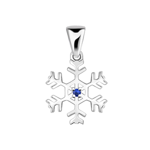Wholesale Sterling Silver Snowflake Pendant - JD4534