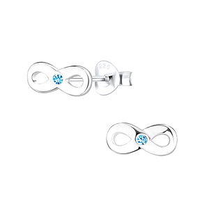 Wholesale Sterling Silver Infinity Ear Studs - JD8969