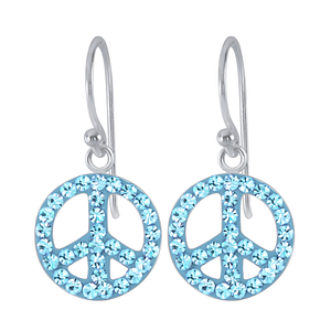 Wholesale Sterling Silver Peace Earrings - JD2118