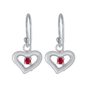 Wholesale Sterling Silver Heart Earrings - JD4044