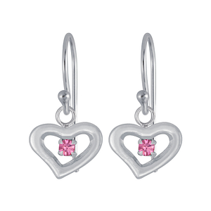 Wholesale Sterling Silver Heart Earrings - JD4044