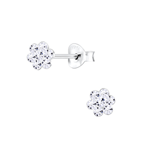 Wholesale Sterling Silver Flower Ear Studs - JD2124