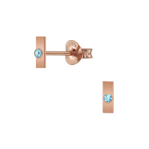 Wholesale Sterling Silver Bar Ear Studs - JD5594