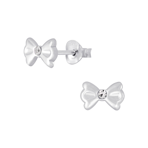 Wholesale Sterling Silver Bow Ear Studs - JD4143
