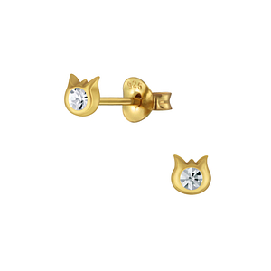 Wholesale Sterling Silver Cat Ear Studs - JD4151