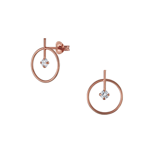 Wholesale Sterling Silver Geometric Ear Studs - JD4330