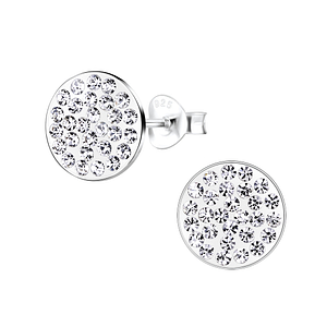 Wholesale Sterling Silver Round Ear Studs - JD8903