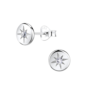 Wholesale Sterling Silver Sparkling Ear Studs - JD8567