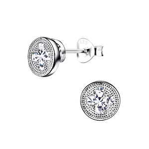 Wholesale Sterling Silver Cross Ear Studs - JD8710