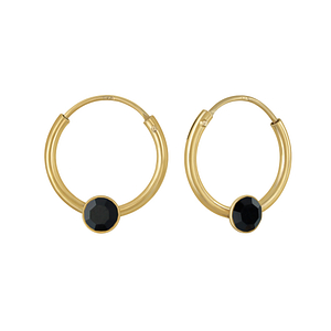 Wholesale 3mm Round Crystal Ear Hoops - JD2656