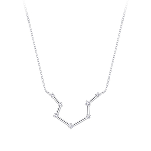 Wholesale Sterling Silver Aquarius Constellation Necklace - JD7959