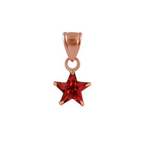 Wholesale 6mm Star Cubic Zirconia Sterling Silver Pendant - JD2206