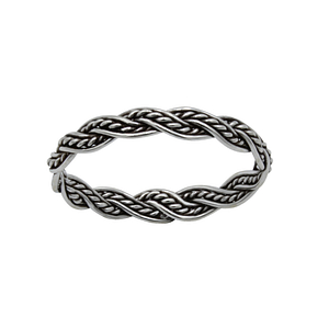 Wholesale Sterling Silver Rope Ring - JD1676