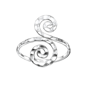 Wholesale Sterling Silver Spiral Ring - JD7584