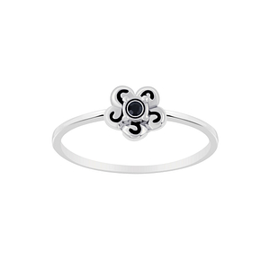 Wholesale Sterling Silver Flower Ring - JD6310