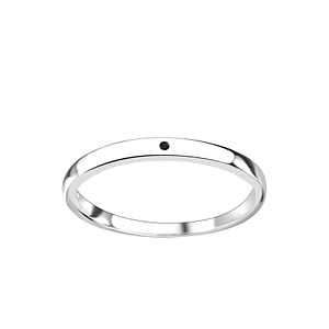 Wholesale Sterling Silver Cubic Zirconia Band Ring - JD4584