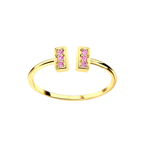 Wholesale Sterling Silver Bar Open Ring - JD6287