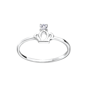 Wholesale Sterling Silver Crown Ring - JD7060