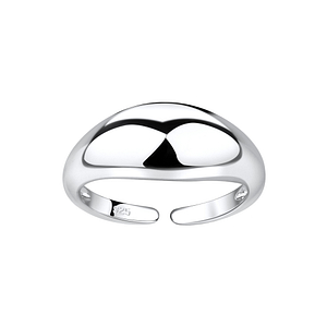 Wholesale Sterling Silver Dome Open Ring - JD8911 Wholesale Sterling Silver Dome Open Ring - JD8911