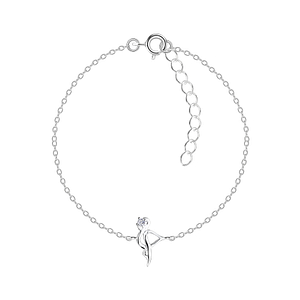 Wholesale Sterling Silver Flamingo Bracelet - JD15524