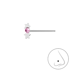Wholesale Sterling Silver Star Nose Stud - JD15772