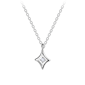 Wholesale Sterling Silver Geometric Necklace - JD16425