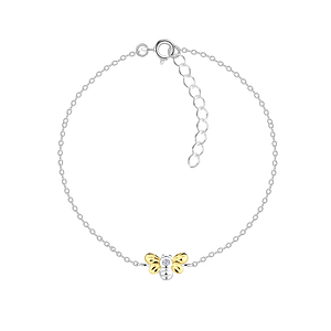 Wholesale Sterling Silver Bee Bracelet - JD16447 Wholesale Sterling Silver Bee Bracelet - JD16447
