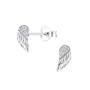 Wholesale Sterling Silver Wing Ear Studs - JD16367