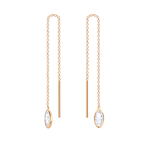 Wholesale 3X6 Marquise Cubic Zirconia Sterling Silver Thread Through Earrings - JD4670 Wholesale 3X6 Marquise Cubic Zirconia Sterling Silver Thread Through Earrings - JD4670