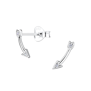 Wholesale Sterling Silver Arrow Sutd Earrings - JD17216