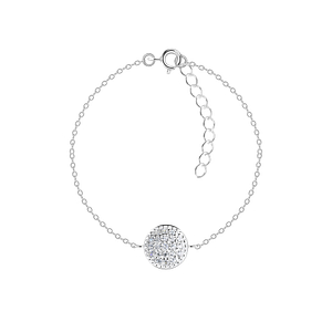 Wholesale Sterling Silver Round Bracelet - JD17257