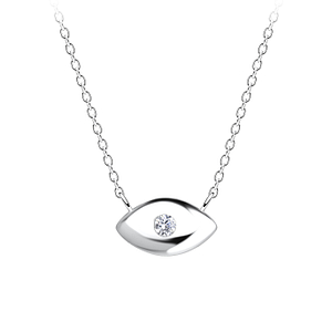Wholesale Sterling Silver Evil Eye Necklace - JD17520