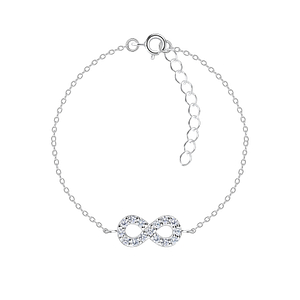 Wholesale Sterling Silver Infinity Bracelet - JD17262