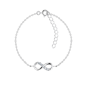Wholesale Sterling Silver Infinity Bracelet - JD17263
