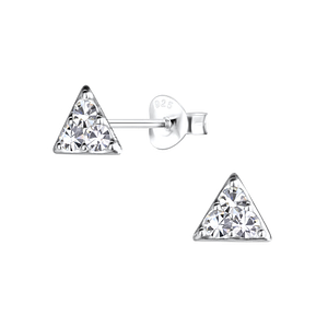 Wholesale Sterling Silver Triangle Ear Studs - JD17033