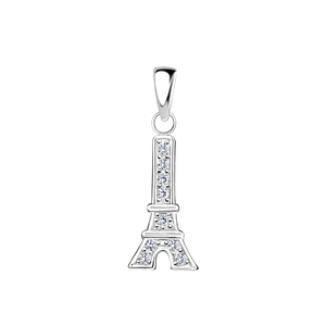 Wholesale Sterling Silver Eiffel Tower Pendant - JD17445
