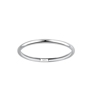 Wholesale 1.5mm Band Sterling Silver Ring - JD18029