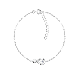Wholesale Sterling Silver Infinity Bracelet - JD16431