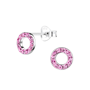 Wholesale Sterling Silver Round Ear Studs - JD8922