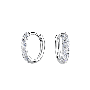 Wholesale 12mm Sterling Silver Huggie Earrings - JD18731