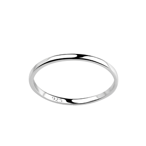 Wholesale 1.5mm Sterling Silver Band Ring - JD18406